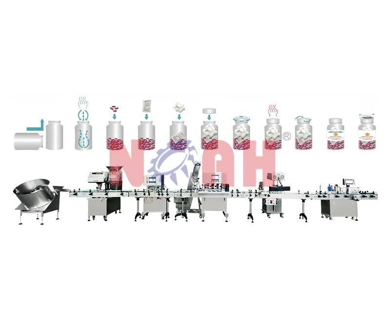 Ligne de production automatique de comptage et de remplissage de capsules de comprim&eacute;s GS-8/12