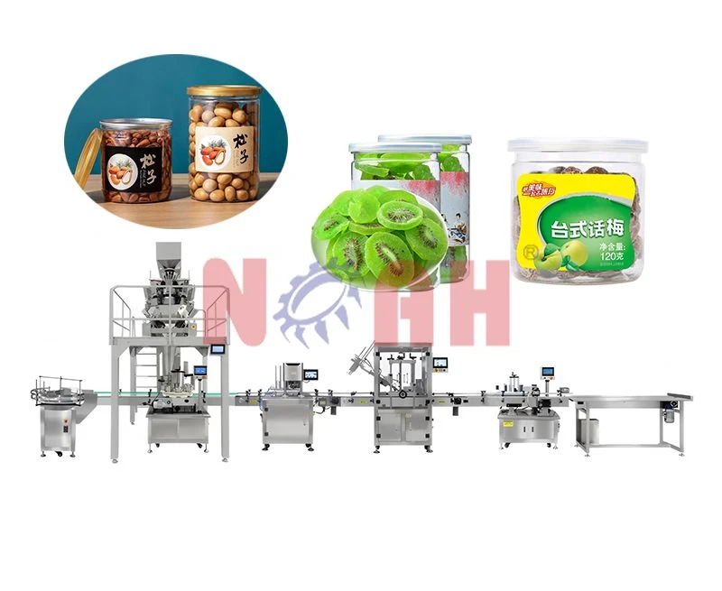 Le granule automatique met en bo&icirc;te la machine de remplissage de bidon avec le pesage de Multihead