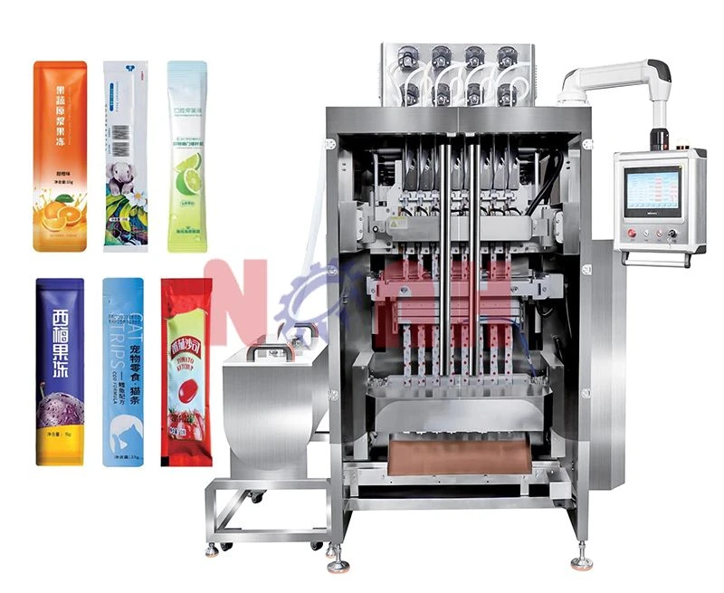 HDCK-L3 Machine d'emballage de p&acirc;te liquide &agrave; scellage multi-voies &agrave; 3 c&ocirc;t&eacute;s