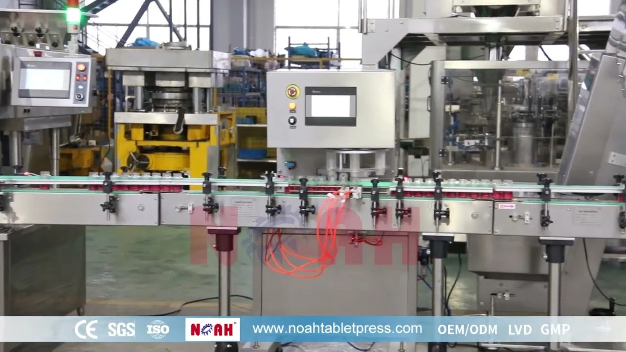 Ligne de production automatique de comptage et de remplissage de capsules de comprim&eacute;s GS-12