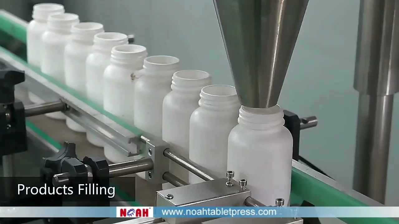 Ligne de production automatique de comptage et de remplissage de capsules de comprim&eacute;s GS-8