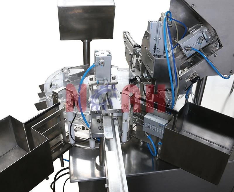 Machine de remplissage et de capsulage automatique de tubes de comprim&eacute;s NTF-100