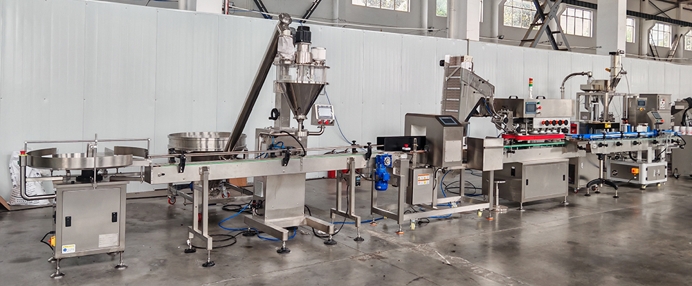 Ligne de mise en conserve automatique de poudre