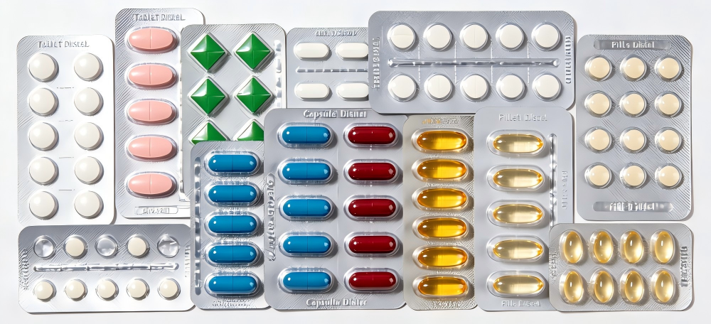 Machine d'emballage sous blister de médicaments