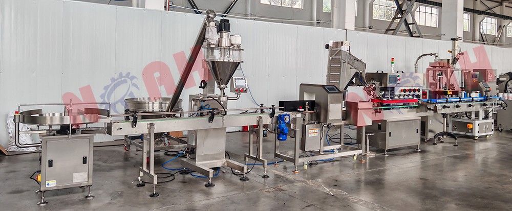 Ligne de mise en conserve automatique de poudre